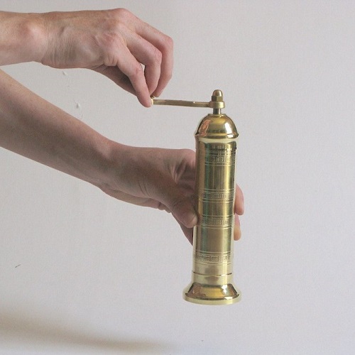 Alexander Handcrafted Brass Pepper Mill - 9 - Simplified Notions